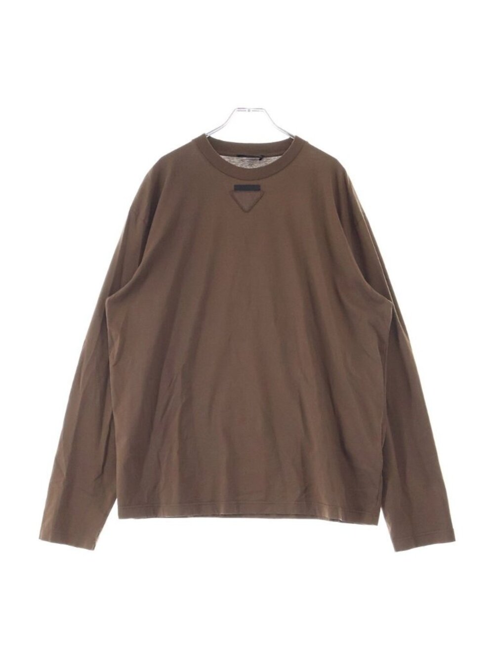 Prada SS Front Tribal Patch Crew Neck Long Sleeve Boot Long Sleeve T-Shirt